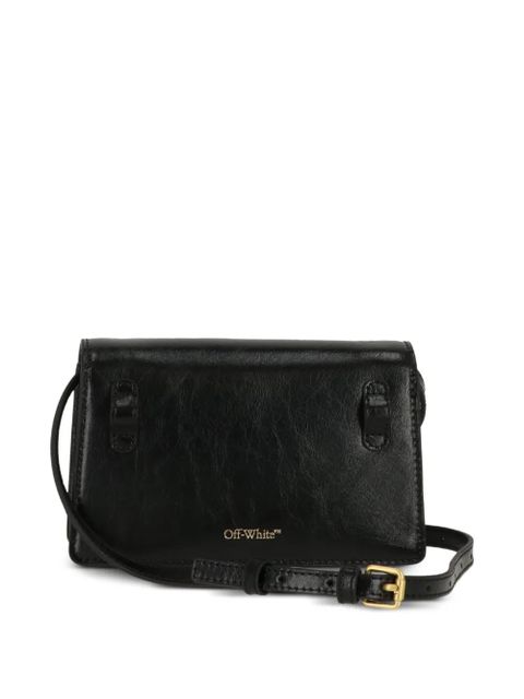 Off-White logo plaque shoulder bag - Black - zdjęcie produktu nr 2