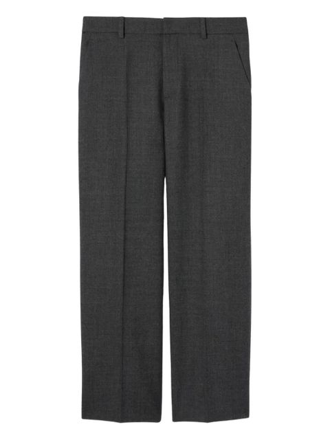 Gucci logo-detail wool trousers - Grey - zdjęcie produktu nr 1