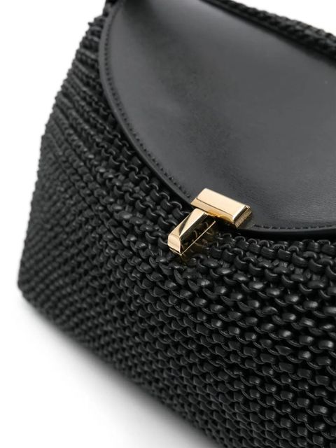 TOTEME T-Lock woven tote bag - Black