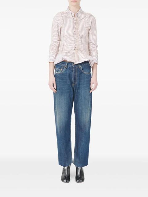 Maison Margiela five-pocket raw-edge jeans - Blue
