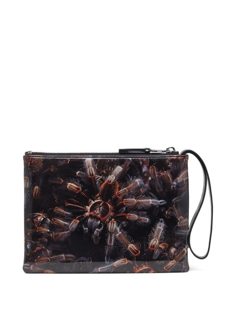 Diesel tarantula-print wristlet pouch - Black
