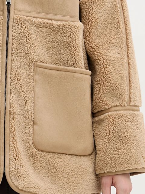 Pedro del Hierro kurtka kolor zielony przejściowa oversize 7522244