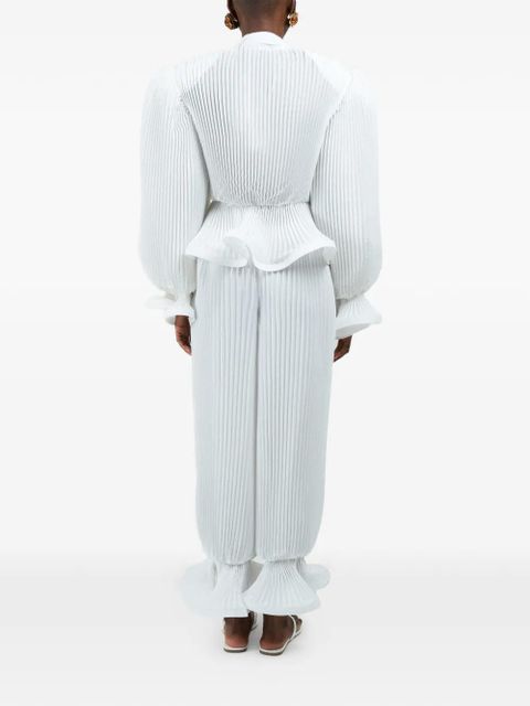 Rowen Rose pleated trousers - White