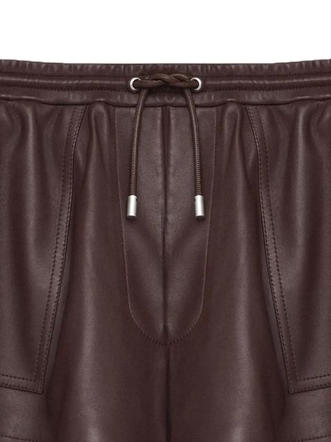 LOEWE drawstring panelled shorts - Brown - zdjęcie produktu nr 2