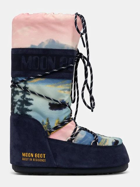 Moon Boot śniegowce MB X GIR ICON POSTCARD kolor granatowy 80D1403090-F016