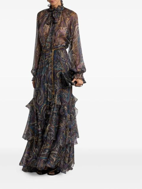 ETRO paisley silk blouse - Purple - zdjęcie produktu nr 2