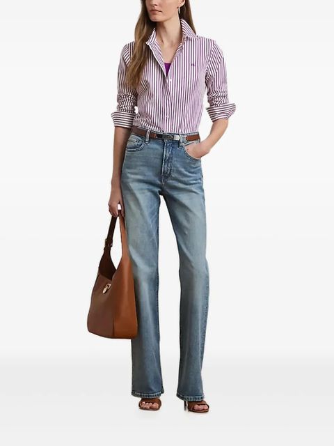 Lauren Ralph Lauren striped long-sleeve shirt - Purple
