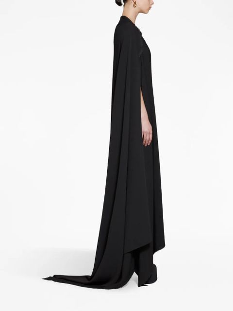 Balenciaga draped asymmetric dress - Black