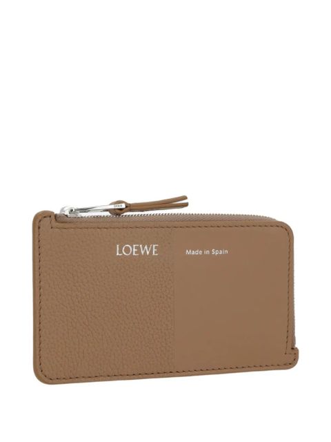 LOEWE grained leather card holder - Brown