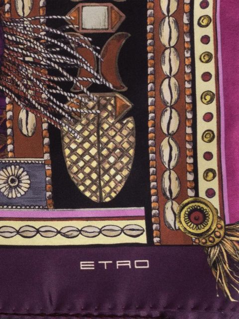 ETRO print scarf - Purple - zdjęcie produktu nr 2