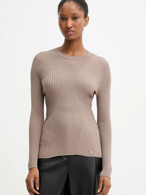 Guess sweter HANNA damski kolor beżowy W5YR08 Z0040 - zdjęcie produktu nr 1