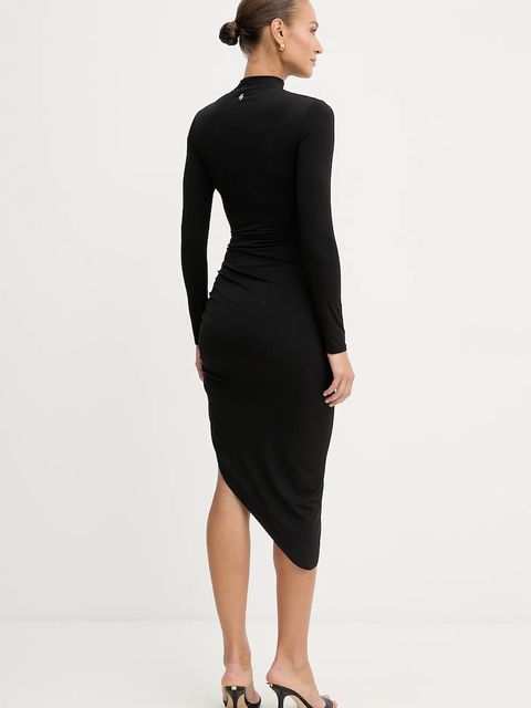 Silvian Heach sukienka KIRUNDO kolor czarny maxi dopasowana GPA25357VE