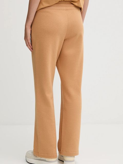 Dkny spodnie dresowe damskie kolor brązowy gładkie DP5P3758