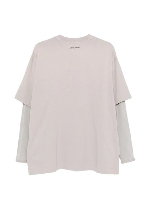 Acne Studios layred graphic t-shirt - Neutrals - zdjęcie produktu nr 2