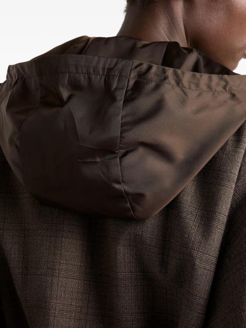 Prada Prince of Wales checked wool jacket - Brown