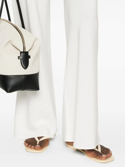 The Row elasticated-waistband trousers - White