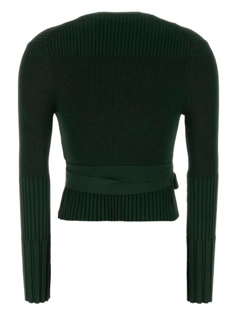 ZIMMERMANN tie-waist ribbed cardigan - Green - zdjęcie produktu nr 2