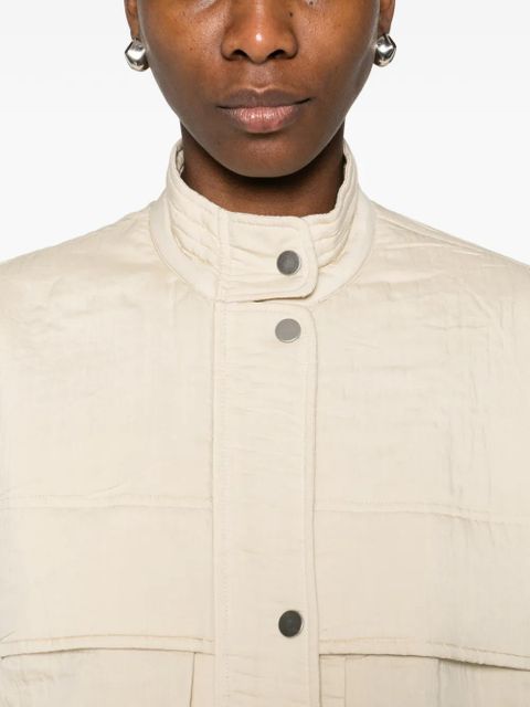 MARANT ÉTOILE patch-pocket tie jacket - Neutrals