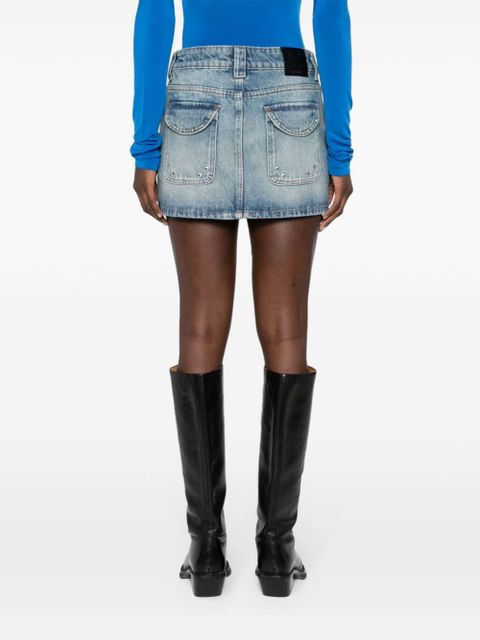 Off-White denim cargo mini skirt - Blue - zdjęcie produktu nr 2