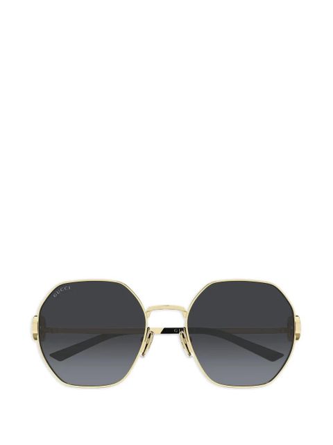 Gucci Eyewear logo-detail sunglasses - Gold - zdjęcie produktu nr 1