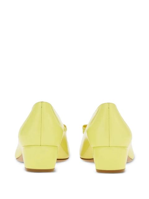 Ferragamo leather ballet flats - Yellow