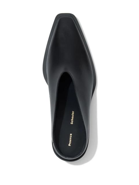 Proenza Schouler Bronco leather mules - Black - zdjęcie produktu nr 2