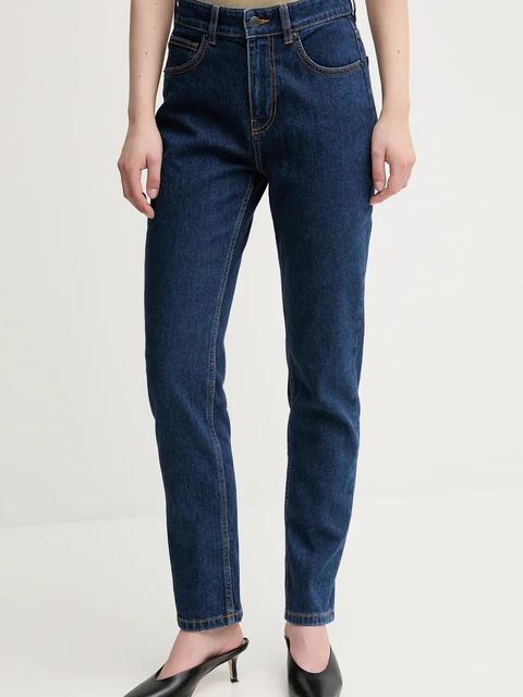 Sisley jeansy damskie kolor granatowy 4MCPLE046 - zdjęcie produktu nr 1