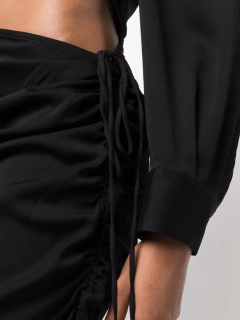 Christopher Esber cut-out long-sleeved dress - Black