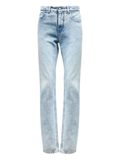 MM6 Maison Margiela five-pocket split-leg denim pants - Blue - zdjęcie produktu nr 1