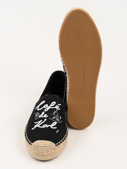Karl Lagerfeld espadryle KAMINI DUO kolor czarny KL81125