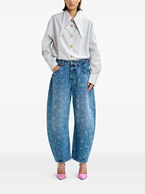 Essentiel Antwerp floral-print jeans - Blue
