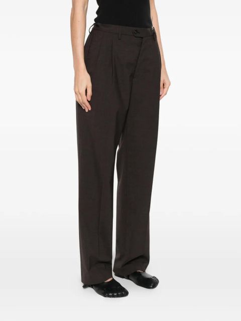 MM6 Maison Margiela pleated trousers - Brown