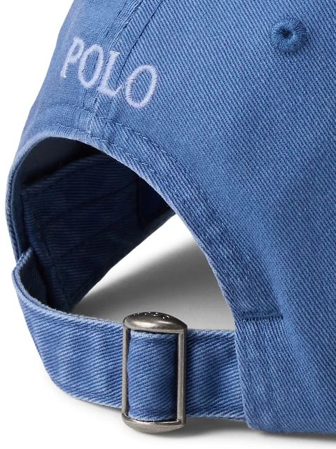 Polo Ralph Lauren czapka z daszkiem bawełniana kolor niebieski gładka 710667709