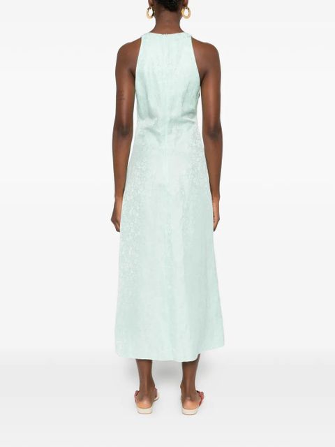 SANDRO jacquard floral dress - Green