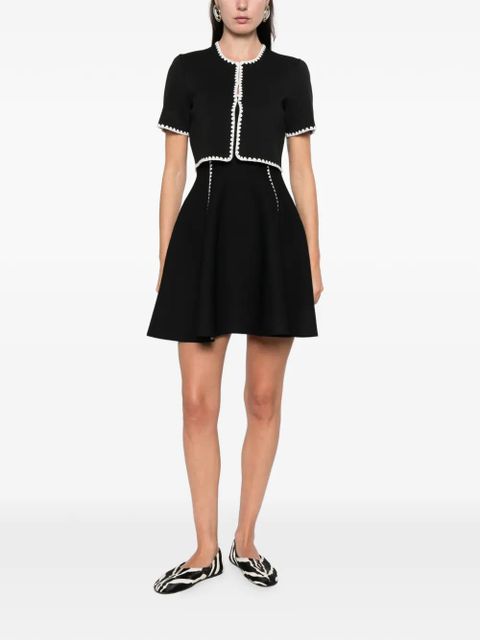 Maje scalloped-trim jacket - Black - zdjęcie produktu nr 2