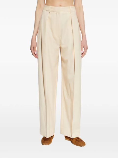 Victoria Beckham pleated trousers - Neutrals