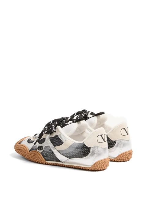 Valentino Garavani Amphibia logo-plaque sneakers - Silver