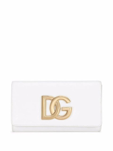 Dolce & Gabbana 3.5 leather clutch bag - White - zdjęcie produktu nr 1