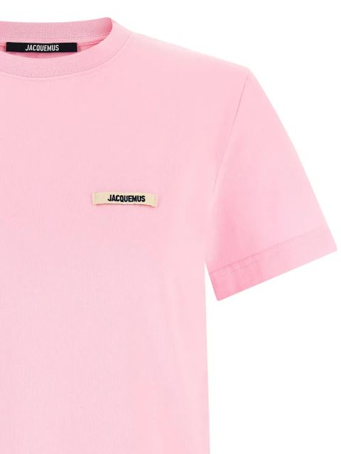 Jacquemus logo-patch T-shirt - Pink