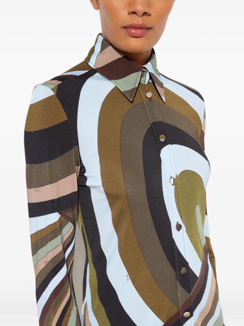 PUCCI Iride-print shirt - Blue
