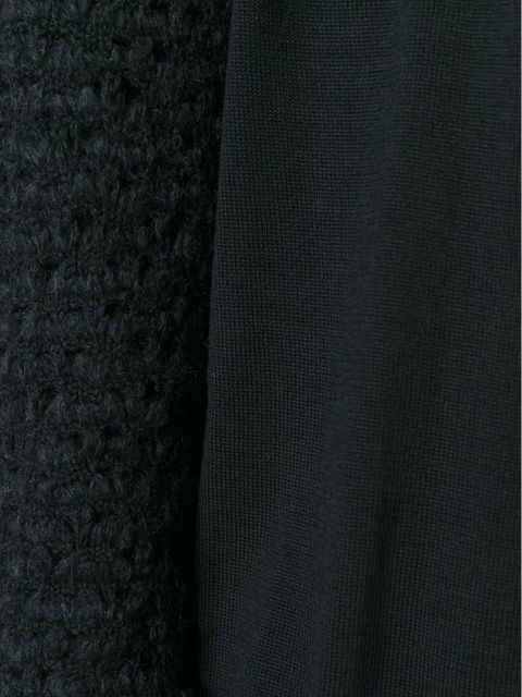 Comme Des Garçons open knit sleeve cardigan - Black
