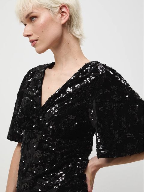 Medicine bluzka damska kolor czarny z aplikacją - zdjęcie produktu nr 1