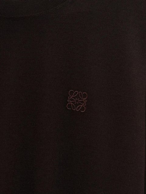 LOEWE logo-embroidered jumper - Brown