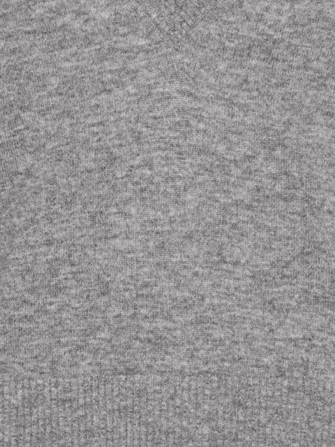 ROTATE BIRGER CHRISTENSEN V-neck logo sweater - Grey