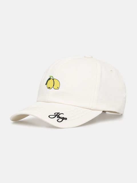 HUGO czapka z daszkiem damska bawełniana Ally-E-F - zdjęcie produktu nr 1