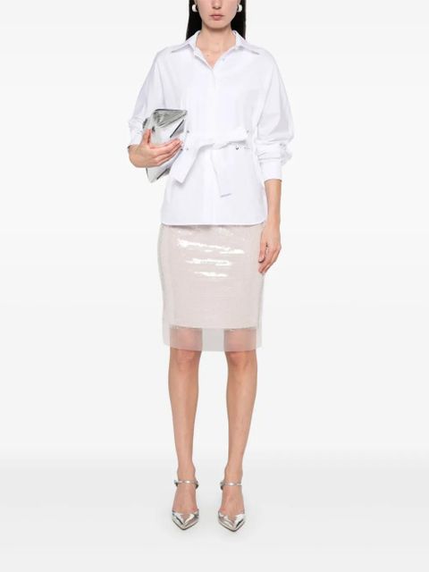 ROTATE BIRGER CHRISTENSEN sequinned mini skirt - Pink - zdjęcie produktu nr 2