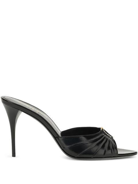 Saint Laurent 90mm Babylone mules - Black - zdjęcie produktu nr 1