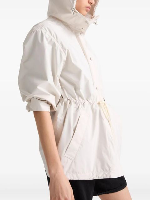 Yves Salomon hooded parka jacket - White