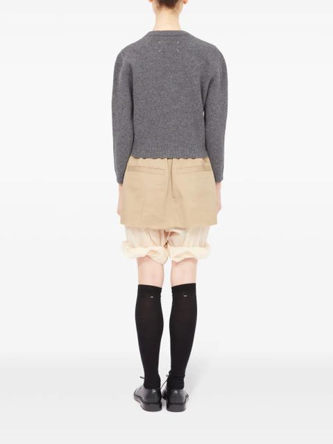 Maison Margiela V-neck wool cardigan - Grey