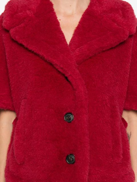Max Mara buttoned cape - Red